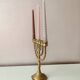 Vintage brass candle holder, 1970