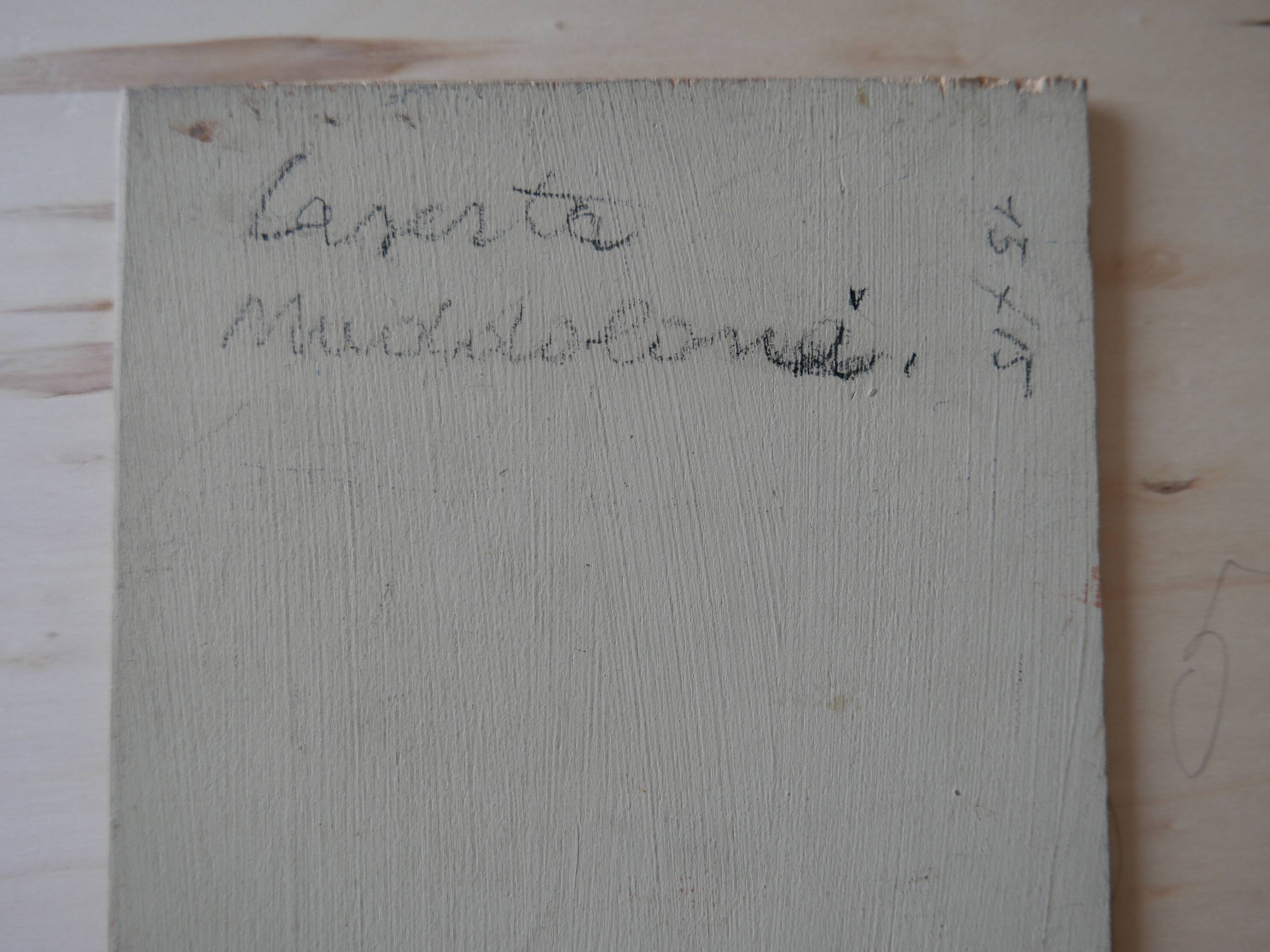 Still life, oil on wood