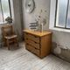 80s pine chest of drawers, mountain furniture