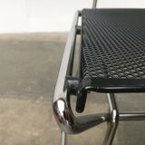 Postmodern vintage metal side chair by Rolf Rahmlow, 1980s