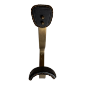 Adnet hook in bronze and leather 1950