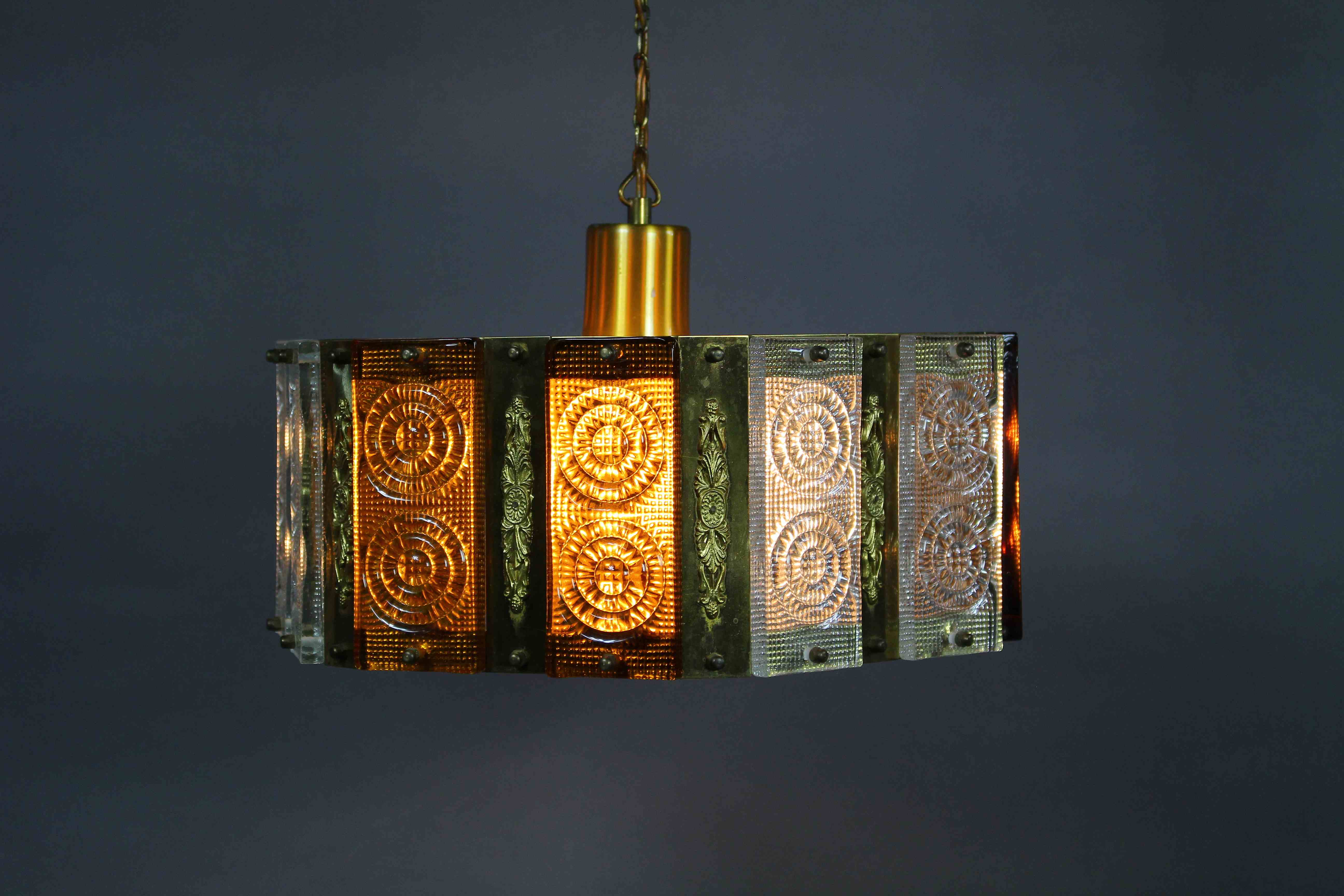 Danish pendant lamp by Vitrika, 1960s