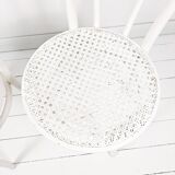 Paire de chaises bistrot vintage bois courbé, style café viennois classique