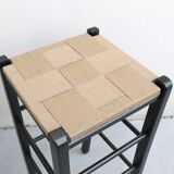 High wooden stools