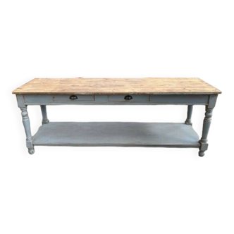 Patinated draper's table