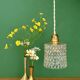 Vintage transparent glass suspension globe