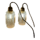Paire de baladeuses opalines vintage