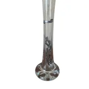 Single flower vase decorated in pewter