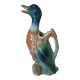 Duck slip signed Saint Clement, earthenware pitcher France
