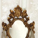 French Antique Gilt Bronze Double Light Crystal Mirrored Wall Sconce 4806