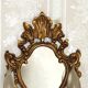 French Antique Gilt Bronze Double Light Crystal Mirrored Wall Sconce 4806