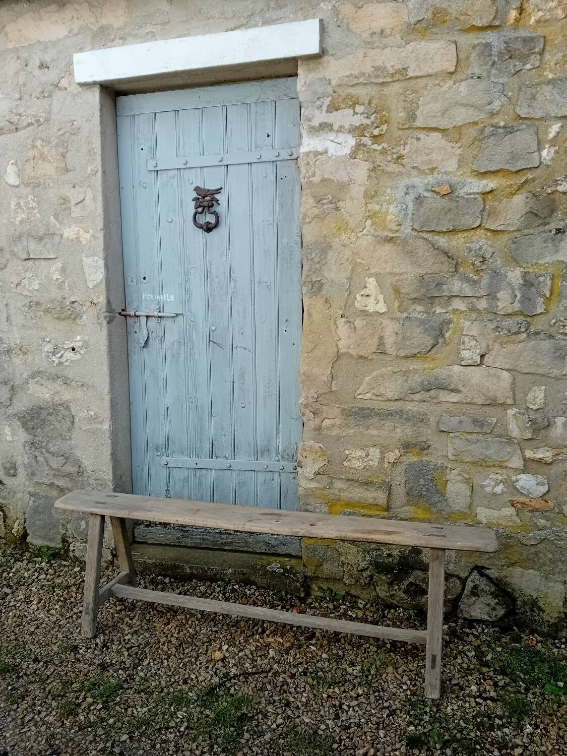 Banc de ferme en chêne