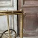 Vintage gold bar cart serving trolley