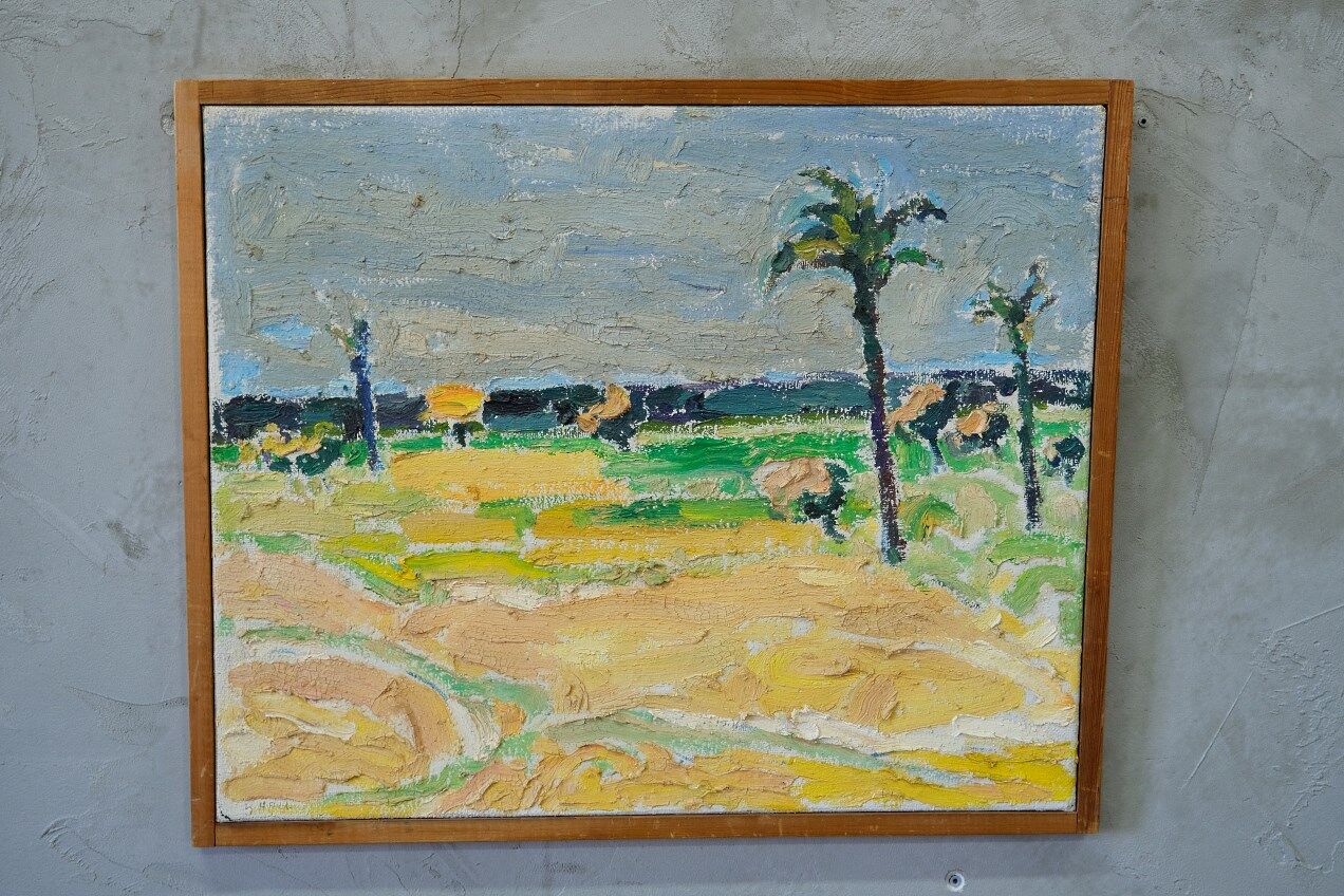 Karl Hall (1919-2011), Swedish Modern Painting, 1960s, Oil on Canvas, Framed