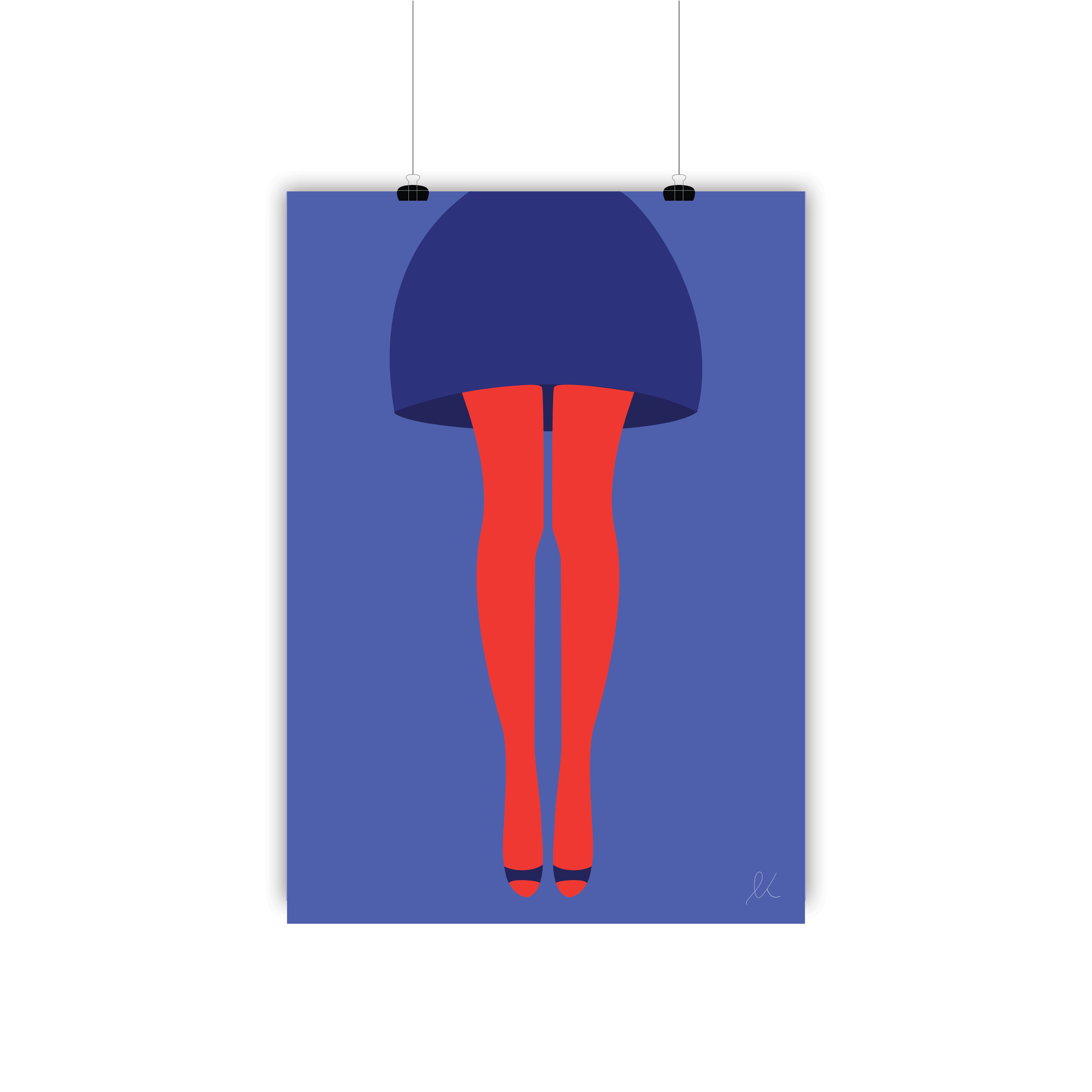 Illustration virgin legacy format A4, 21x29.7cm