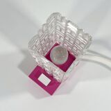 Small pink plastic lamp, 1980