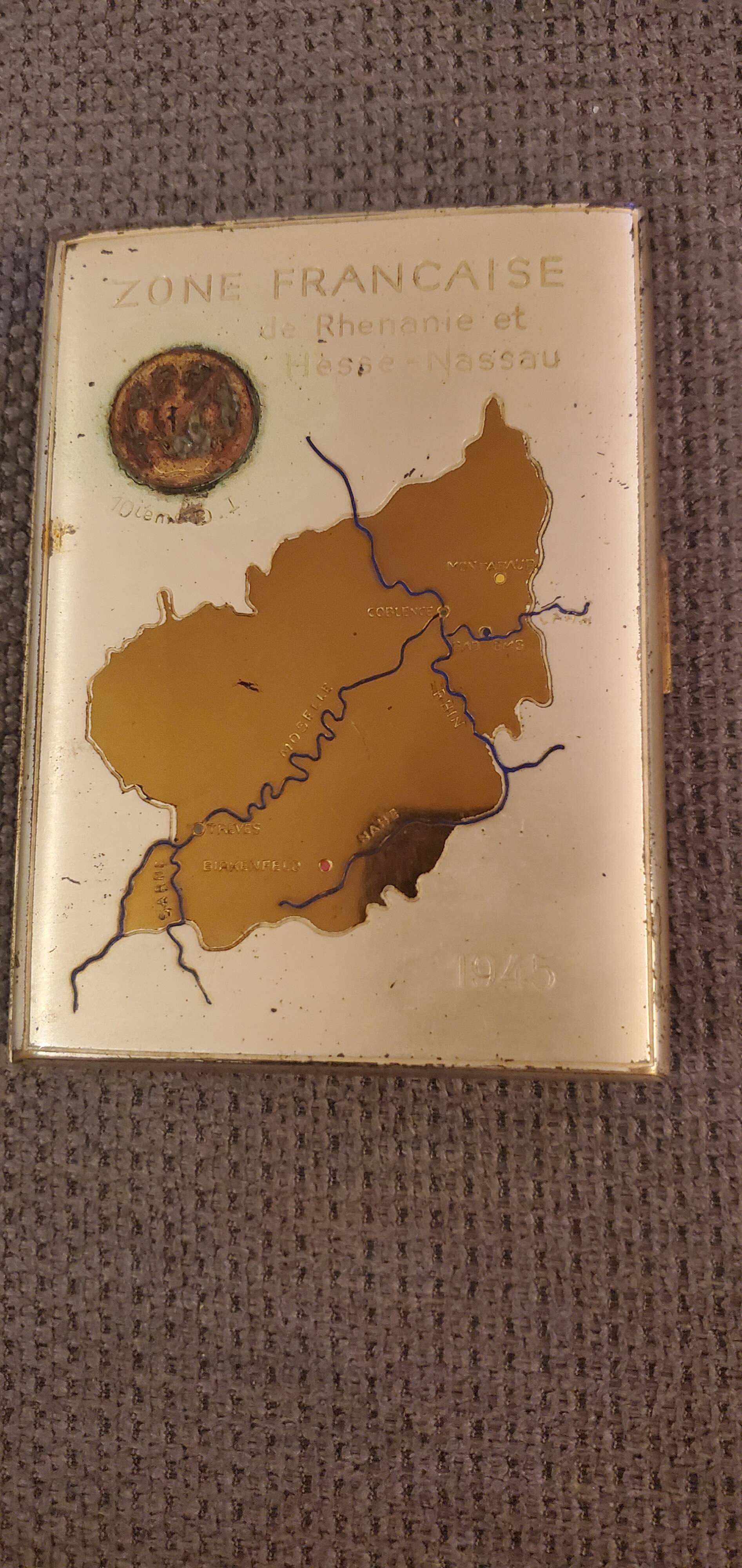 Cigarette case French zone 1945