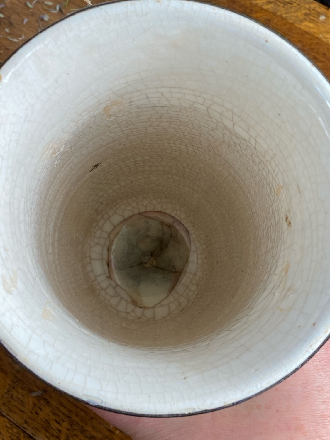 Ceramic vase, cherry blossom decoration, Pardi Vallauris