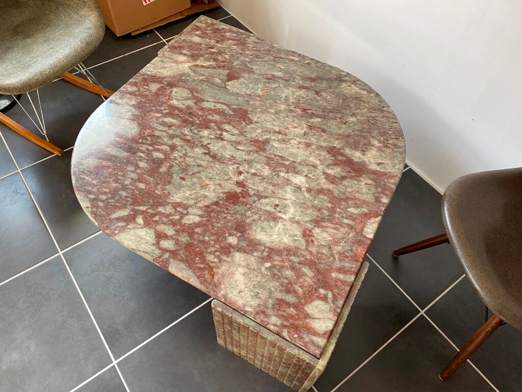 Marble table Roche Bobois, vintage 70s