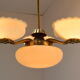 Art deco rare Brass Chandelier,1930's.