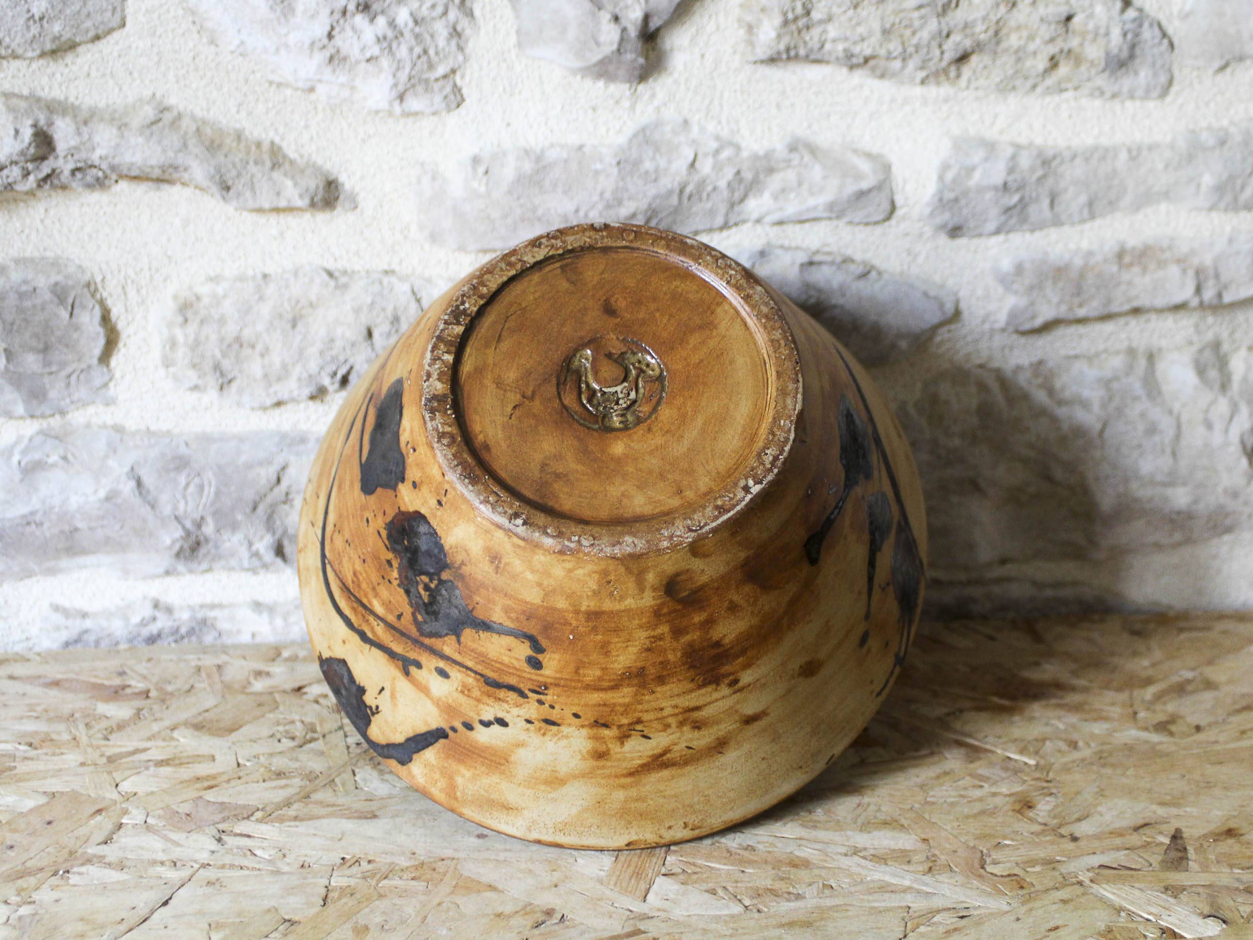 Ceramic salad bowl Poterie de la Colombe