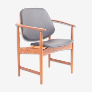 Fauteuil en teck par Arne Hovmand Olsen pour Jutex, années 1960