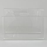 Postmodern Lucite ZigZag magazine rack, Italy, 1980s