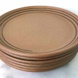 Set of 6 flat sandstone plates