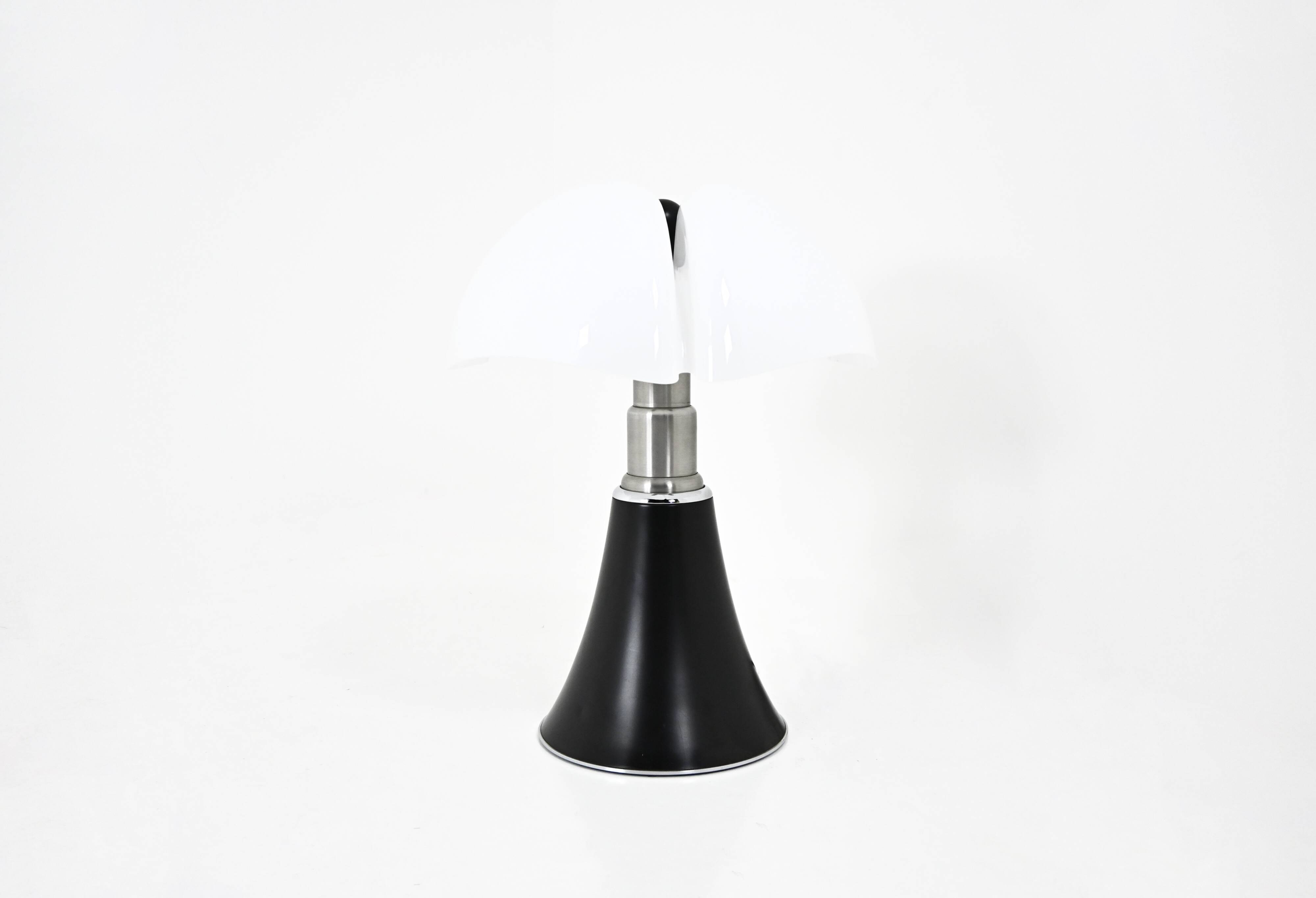 Black Pipistrello lamp by Gae Aulenti for Martinelli Luce, 1960s