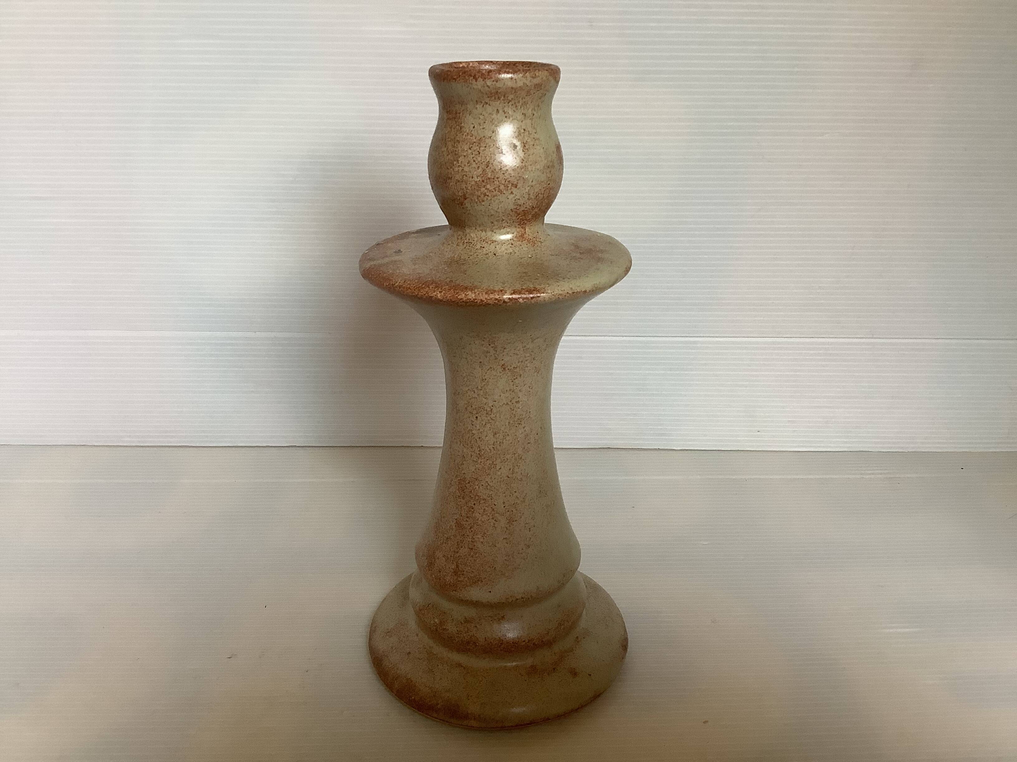 Bouchter la londe les maures sandstone enamelled candle holder