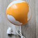 Ikea Skojig orange lamp (L-0145)