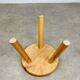 Tripod stool in pine, solid wood, vintage, mountain chalet style.