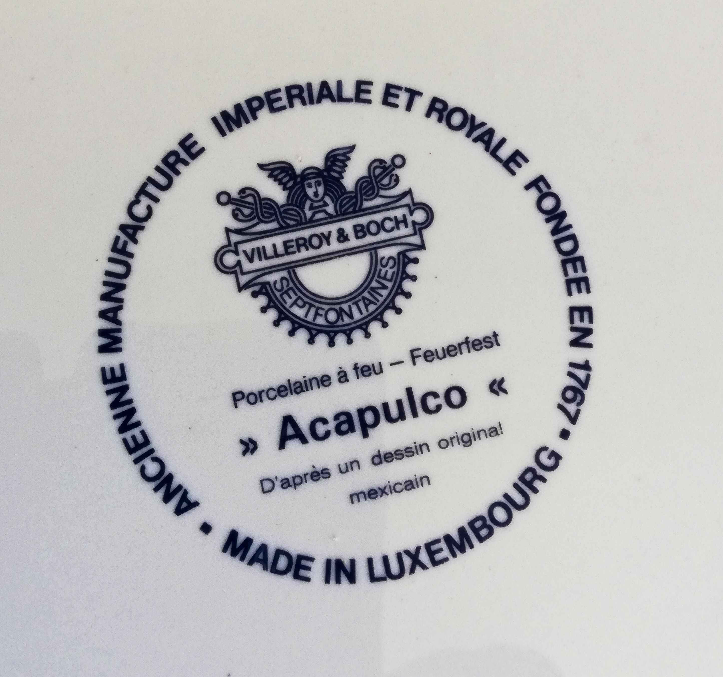 Saladier Acapulco de Villeroy et Boch années 60