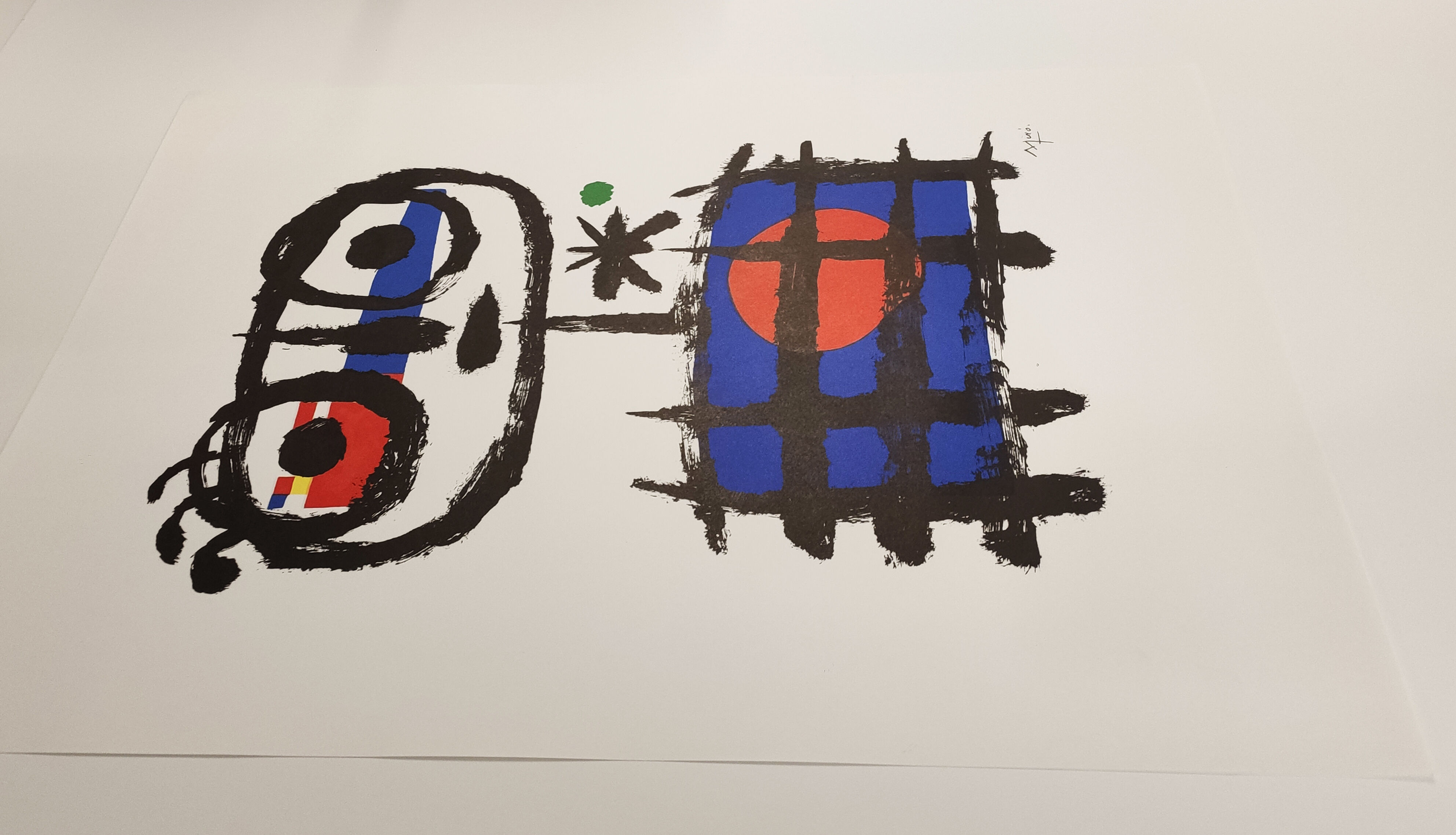 Poster after Joan miró