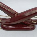 St clément candlestick lamp. bordeaux art deco ceramic