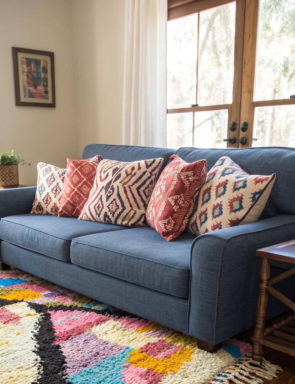 Colourful Boujad Rug - 270 x 210 cm