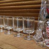 4 Luminarc striated rider wine glasses
