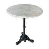 Bistro table, marble pedestal table