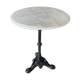 Bistro table, marble pedestal table