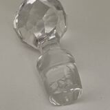 Cut crystal round carafe antique