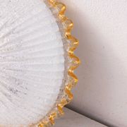 Set of 2 Italian Yellow Large Size Murano Glass Ceiling Fixture, Murano, 19