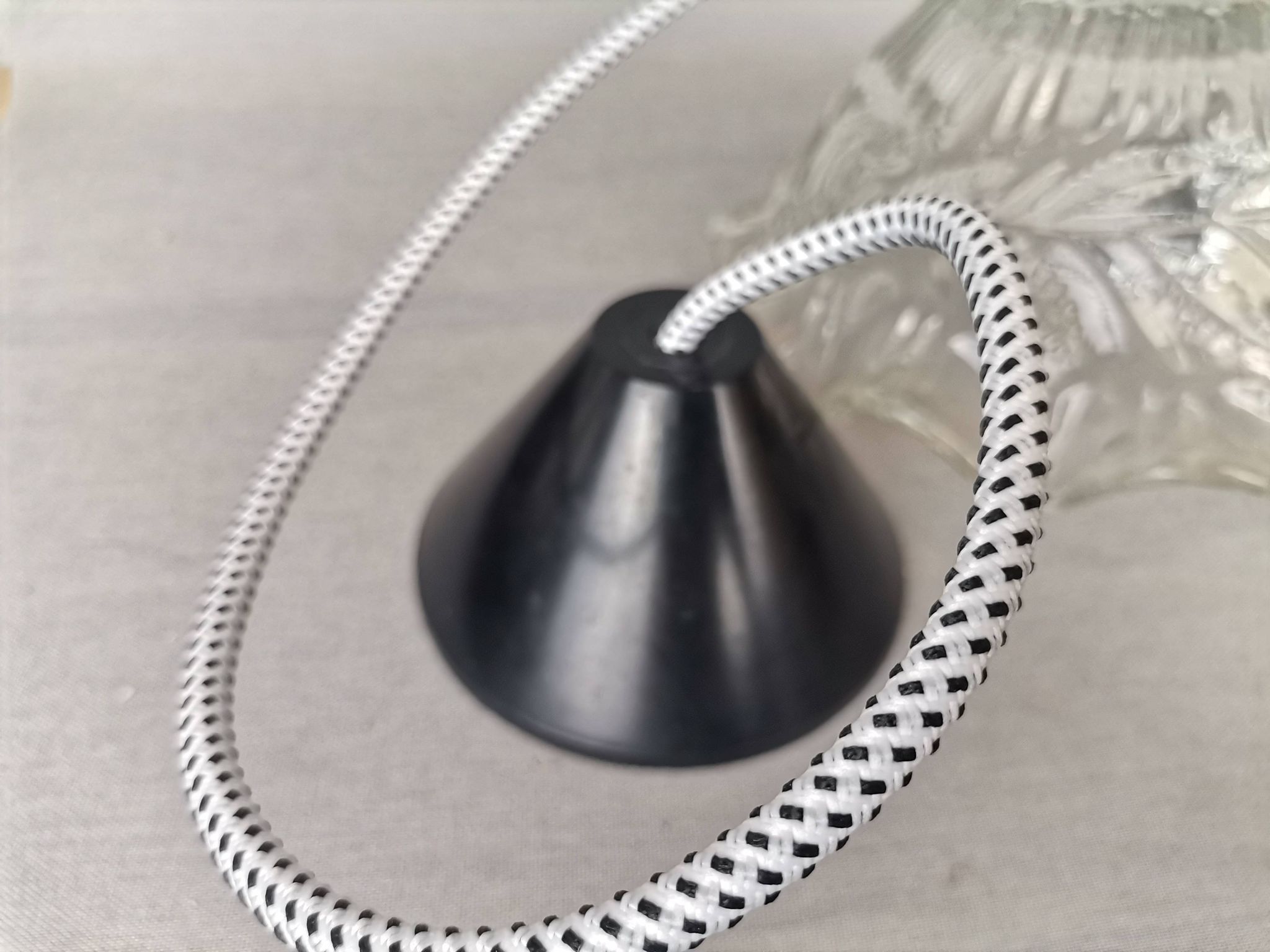 Lampe suspendue de cuisine en verre transparent Farmhouse