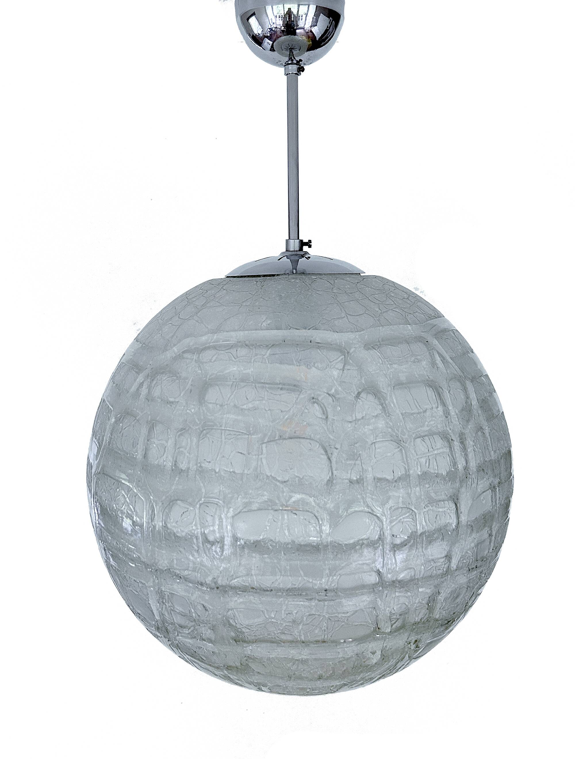 Large Vintage Murano Glass Pendant Light