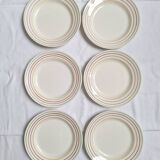 6 Gien flat plates, Jean model
