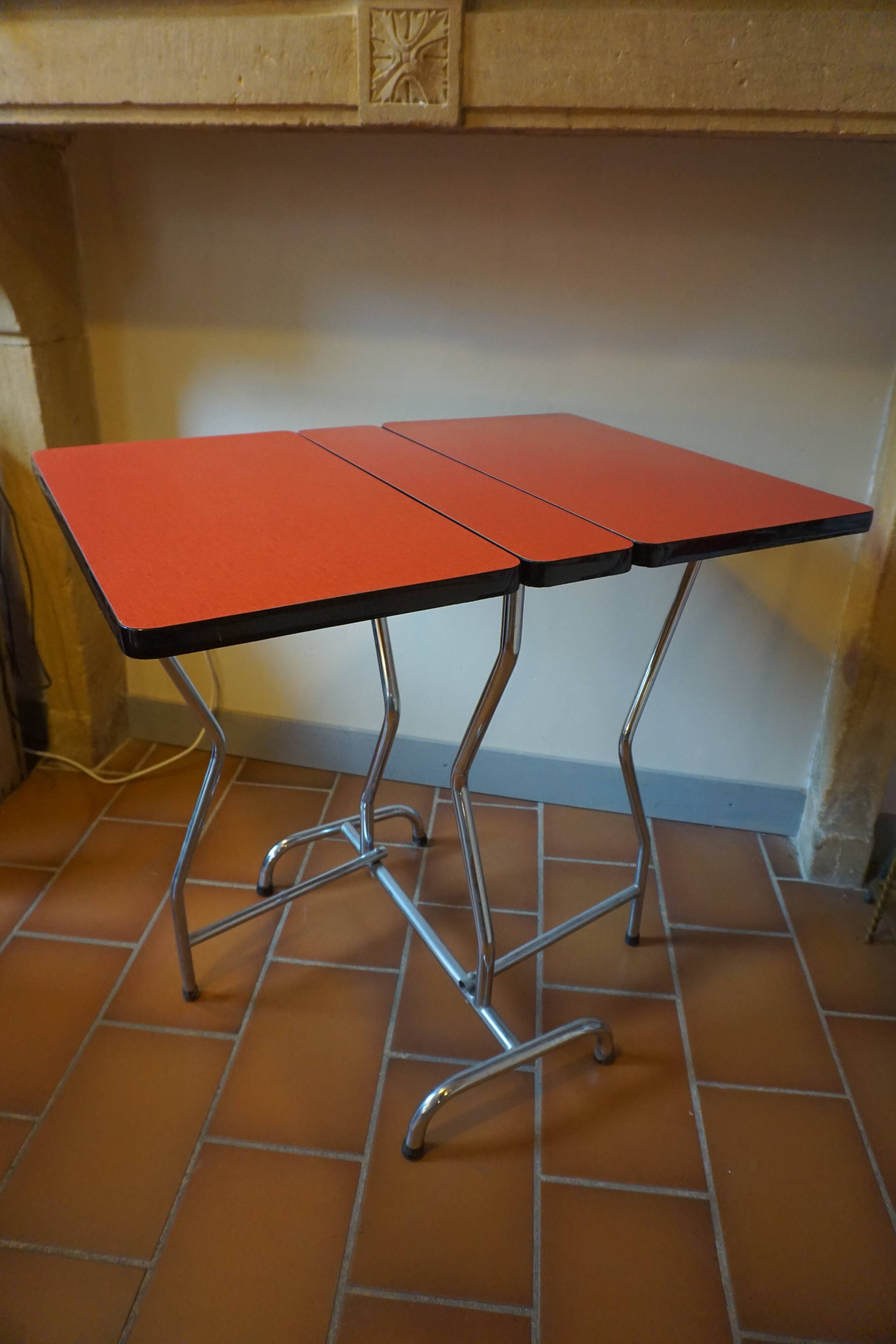 Folding formica table - 1960s