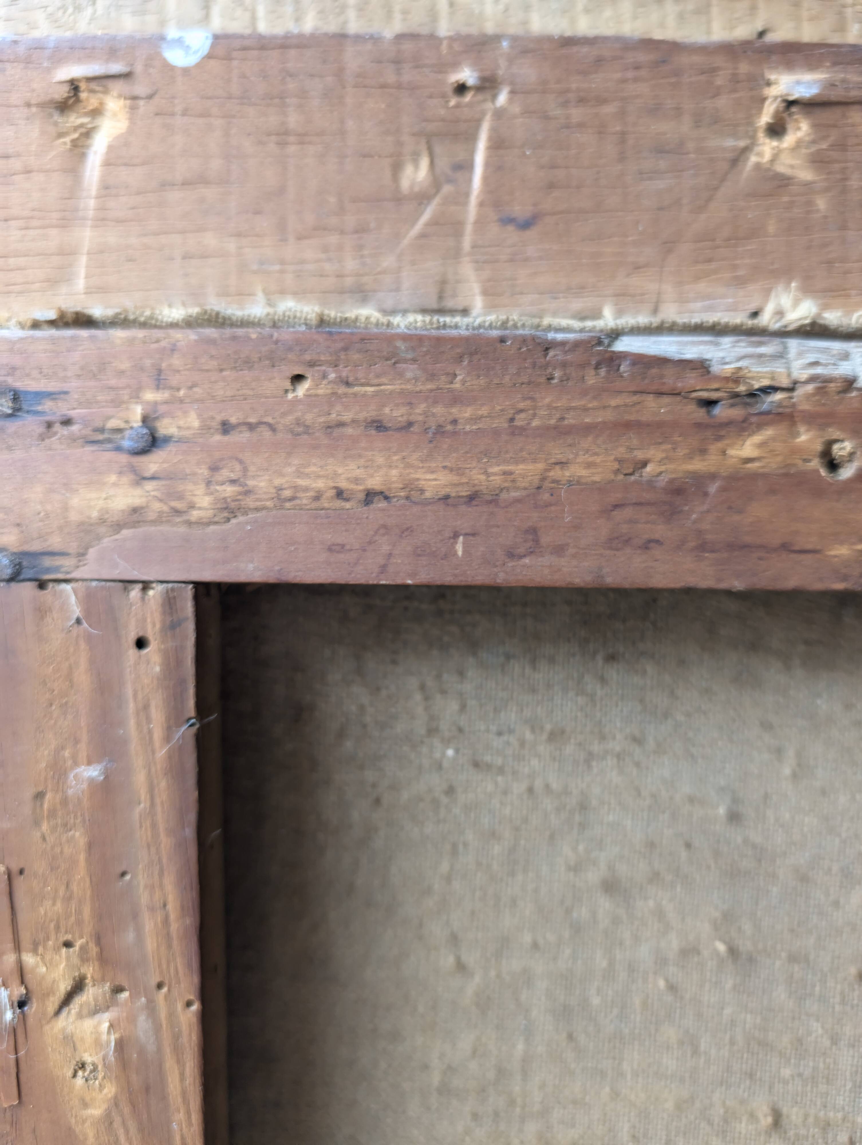 Misty landscape painting