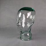 Glass head, hat holder or decoration, 70s-80s