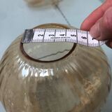 Paire de globes tulipes ambrés