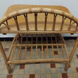 Rattan bedside table