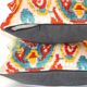 Set of 2 vintage ikat cushion covers 41x41 cm